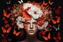 Glasschilderij - 100x150 / 80x120 / 60x90cm (liggend) - Exclusive - Flower Bomb