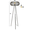 Modera - Vloerlamp copper twist - Zwart nikkel