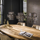 Modera - Hanglamp 3L lantern - Zwart bruin