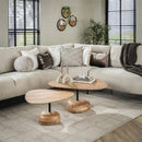 Modera - Salontafel driehoekig set van 2 - Massief acacia