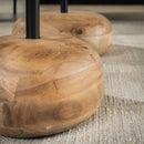 Modera - Salontafel driehoekig set van 2 - Massief acacia