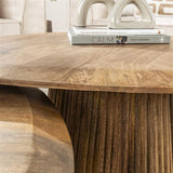 Modera - Salontafel Wave driehoekig set van 2 - Massief mango zand