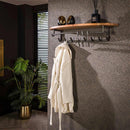 Modera - Kapstok round 8 haken hoedenplank - Massief ac