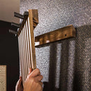 Modera - Kapstok tweak 2x3 haken hoog - Massief mango zandkleur