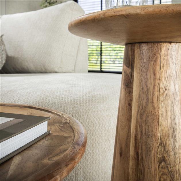 Modera - Bijzettafel Cone set van 2 - Massief acacia
