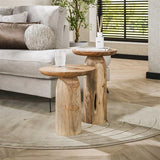 Modera - Bijzettafel River Solid 55cm hoog - Massief acacia