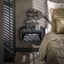 Modera - Nachtkastje hangend rib - Teakhout zwart