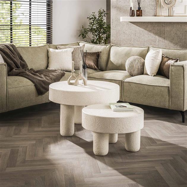 Modera - Salontafel D80 bulky stone - Marmer composiet