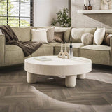 Modera - Salontafel D110 bulky stone - Marmer composiet