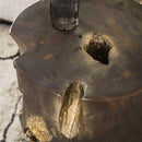 Modera - Bijzettafel round grey and gold - Grijs