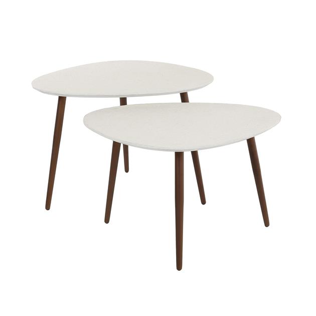 Modera - Salontafel set-2 driehoekig stone - Marmer composiet