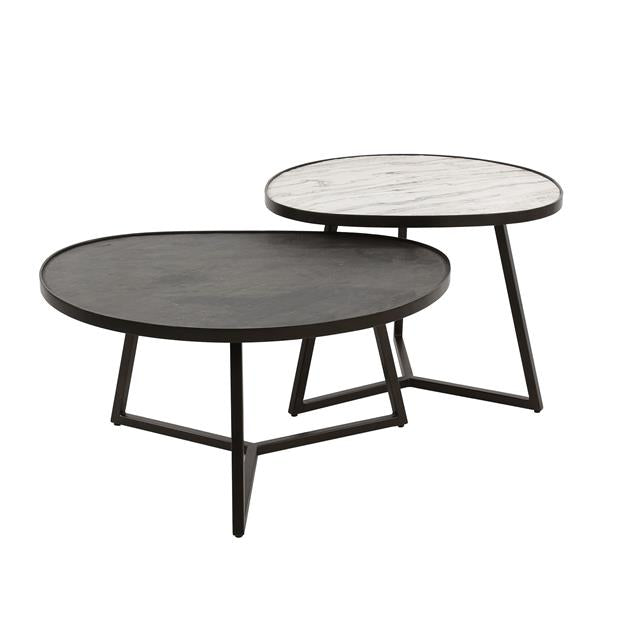 Modera - Salontafel set-2 slate driehoek - Leisteen