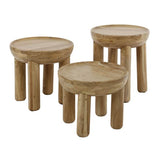 Modera - Salontafel set-3 massief rond - Massief acacia naturel