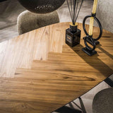 Modera - Bartafel 140 organisch - Gerecycled teakhout fineer