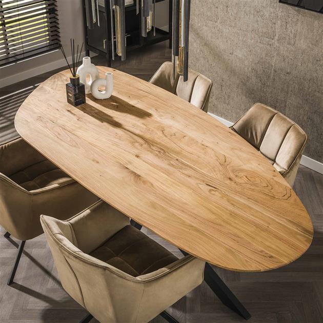 Modera - Eetkamertafel 215 shaped - Massief acacia naturel