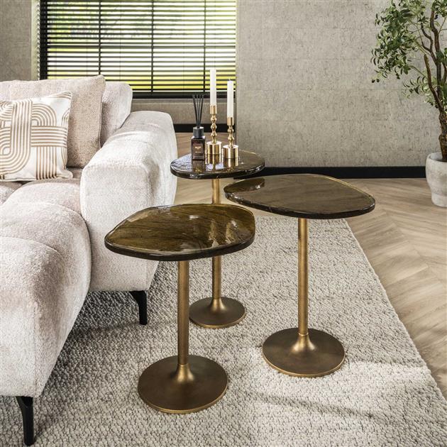 Modera - Bijzettafel Eclipse L - Antiek goud
