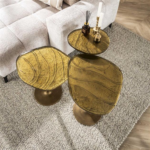 Modera - Bijzettafel Eclipse L - Antiek goud