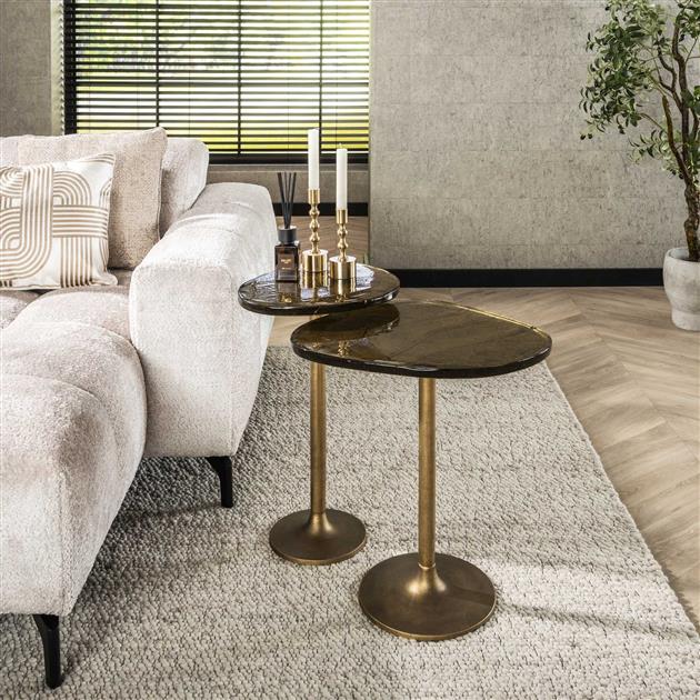 Modera - Bijzettafel Eclipse L - Antiek goud