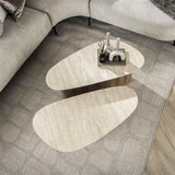 Modera - Salontafel set-2 Romano driehoekig - Ceramic travertine
