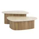 Modera - Salontafel set-2 Romano driehoekig - Ceramic travertine