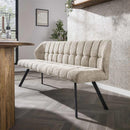 Modera - Eetkamerbank raster - Boucle zandkleur