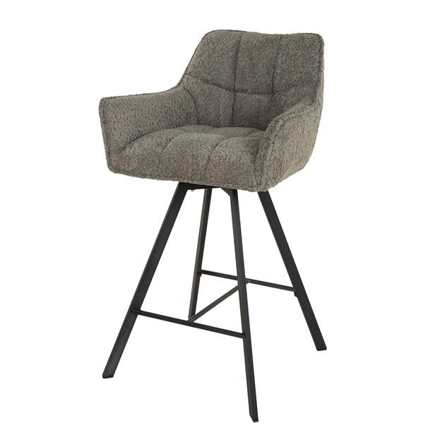 Modera - Barstoel raster draaibaar. VPE2 - Boucle taupe - set van: 2
