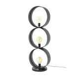 Modera - Vloerlamp 3L ring geperforeerd - Charcoal