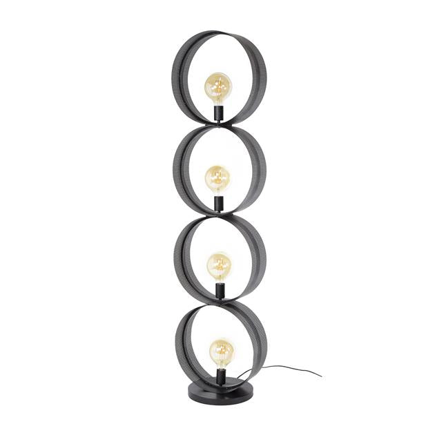 Modera - Vloerlamp 4L ring geperforeerd - Charcoal