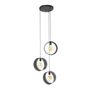 Modera - Hanglamp 3L ring geperforeerd - Charcoal
