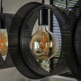 Modera - Hanglamp 4L ring geperforeerd - Charcoal