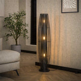Modera - Vloerlamp Cylinder Mesh 3-lichts 120cm - Charcoal
