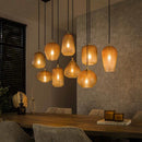 Modera - Hanglamp 5+4 dot pattern - Amberkleurig glas