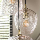 Modera - Hanglamp 5L patch pattern getrapt - Diamond glass