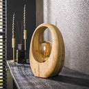 Modera - Tafellamp 1L Arch wood - Massief mango naturel