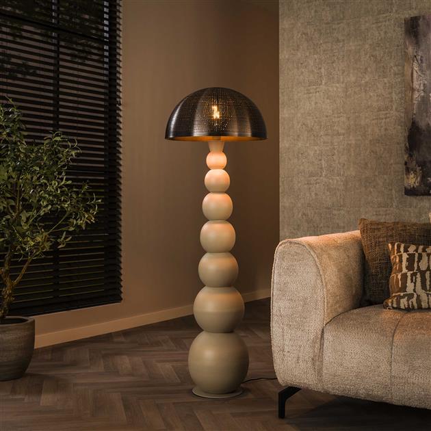 Modera - Vloerlamp sphere natural - Natural grey