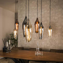 Modera - Hanglamp 4+3 cocoon mix glass - Zwart