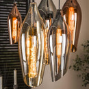 Modera - Hanglamp 4+3 cocoon mix glass - Zwart