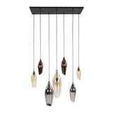 Modera - Hanglamp 4+3 cocoon mix glass - Zwart