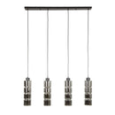 Modera - Hanglamp 4L cylinder glas - Artic zwart