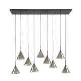 Modera - Hanglamp 5+4 tapse kap glas (G9) - Smoke grey glas
