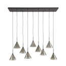 Modera - Hanglamp 5+4 tapse kap glas (G9) - Smoke grey glas