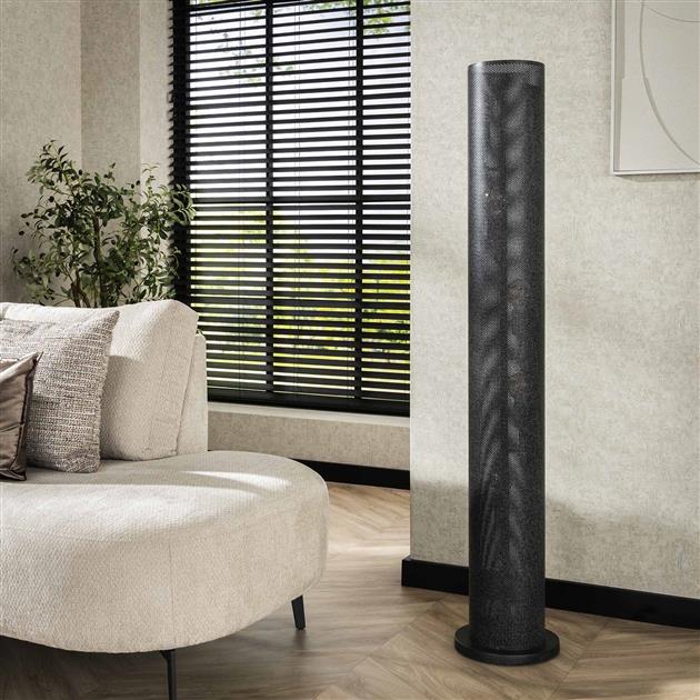 Modera - Vloerlamp 5L koker mesh - Artic zwart