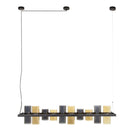 Modera - Hanglamp 10L cylinder mixed glass (G9) - Artic zwart