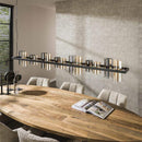 Modera - Hanglamp 14L cylinder mixed glass (G9) - Artic zwart