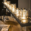 Modera - Hanglamp 14L cylinder mixed glass (G9) - Artic zwart