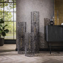 Modera - Vloerlamp Ø25 weaver cylinder L - Zwart nikkel