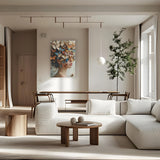 Glasschilderij - Exclusive - Staand - Vrouw met Vlinders Aubrey