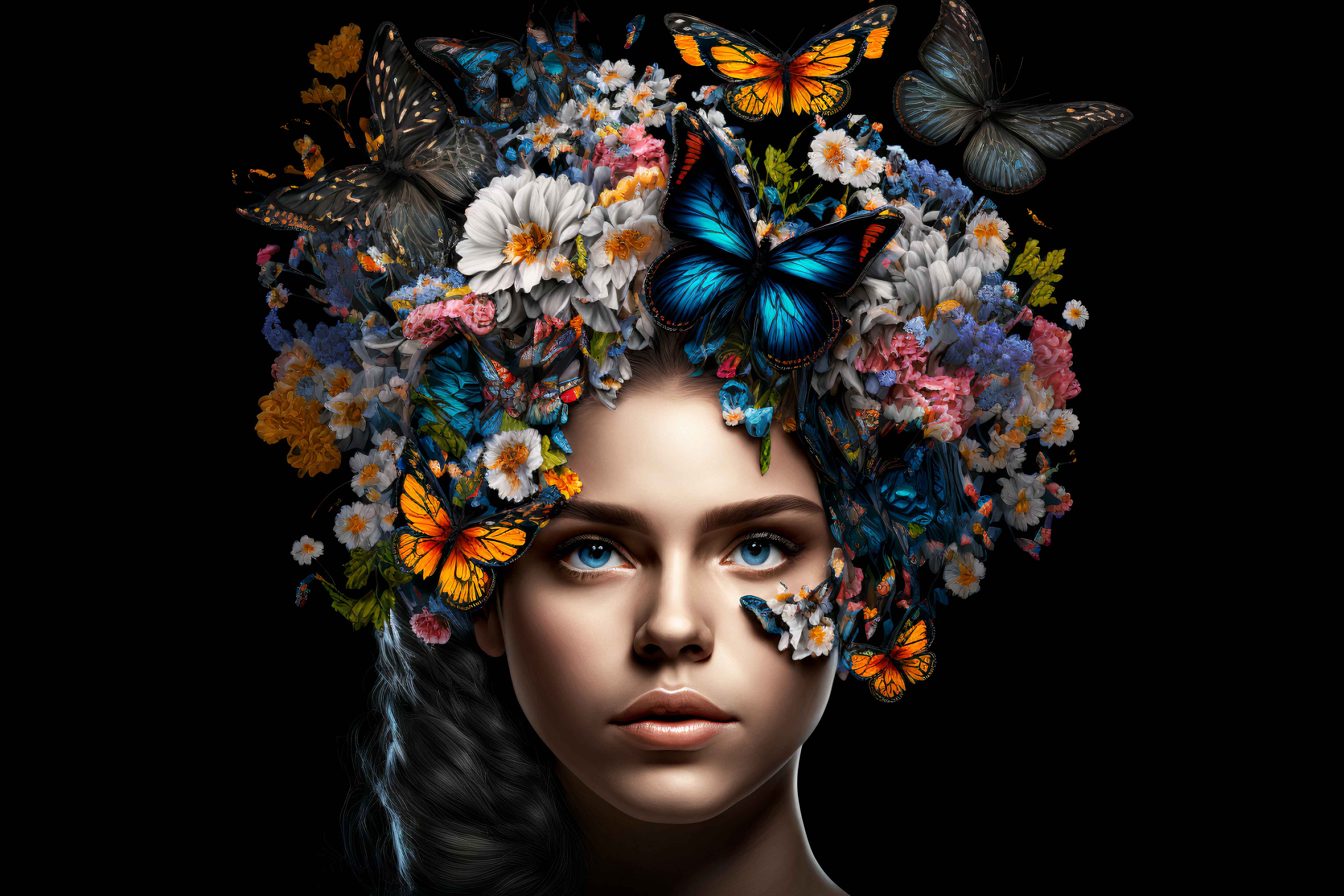 Glasschilderij - 100x150 / 80x120 / 60x90cm (liggend) - Exclusive - Bluebell