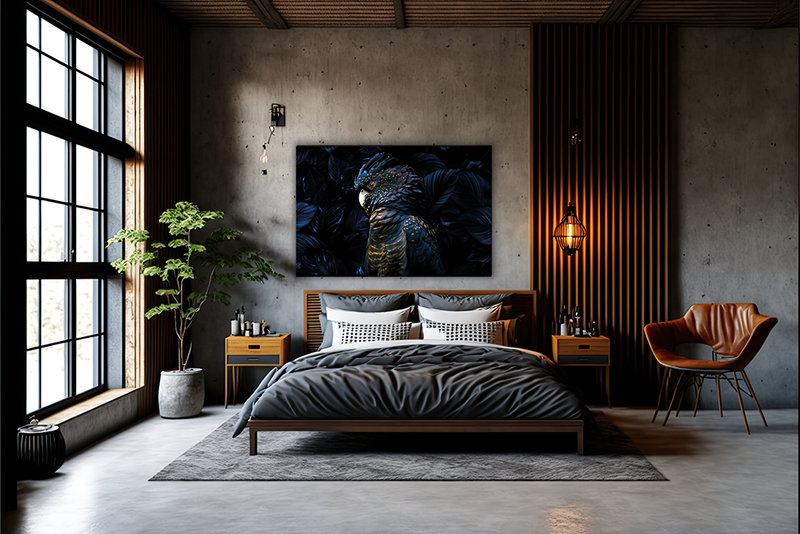 Glasschilderij - 100x150 / 80x120 / 60x90cm (liggend) - Exclusive - Dieren - Kaketoe Riva