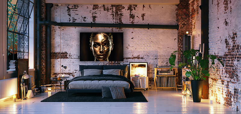 Glasschilderij - 100x150 / 80x120 / 60x90cm (liggend) - Exclusive - Golden Beauty